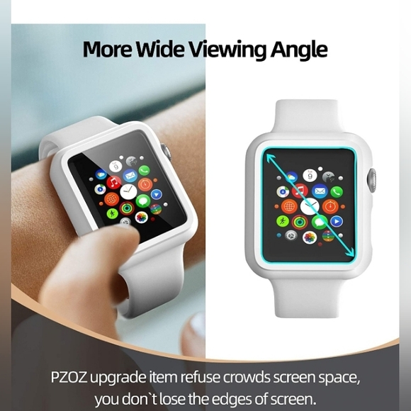 PZOZ White Apple Watch Series 2/3 42mm Case Protector New in Box - Picture 7 of 8